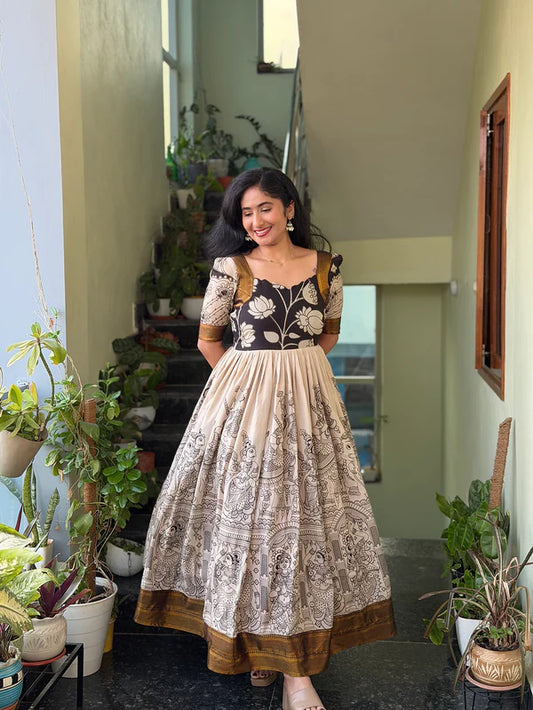 Padma Kalam Kari print gown