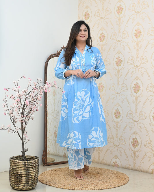 Angana Elegant Pure Cotton Coord set