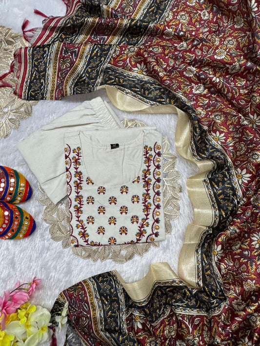 New Designer Kurti Pant Dupatta Set