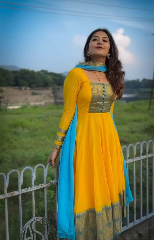 Anarkali Gown&Dupatta Set