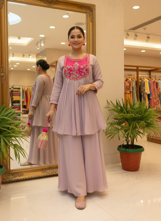 New Sharara cord kurta set