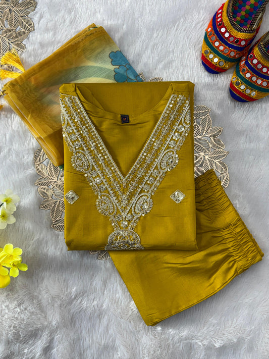 New Designer Kurti Pant Dupatta Se