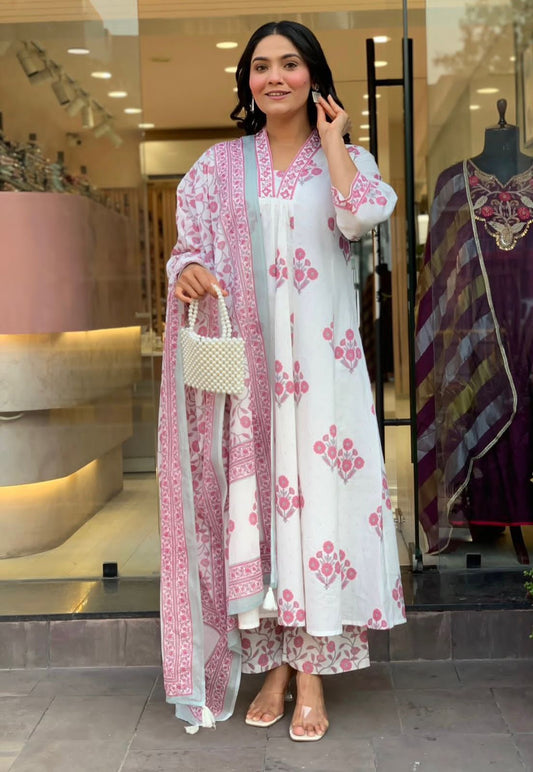 MUST-HAVE MULL-MULL COTTON GHERA SET