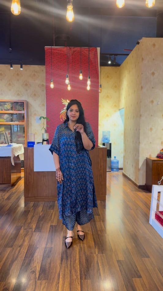 Almari Special Ajrakh Print Dress