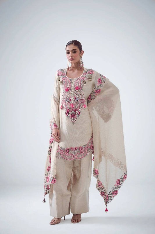 Cream Farshi Set