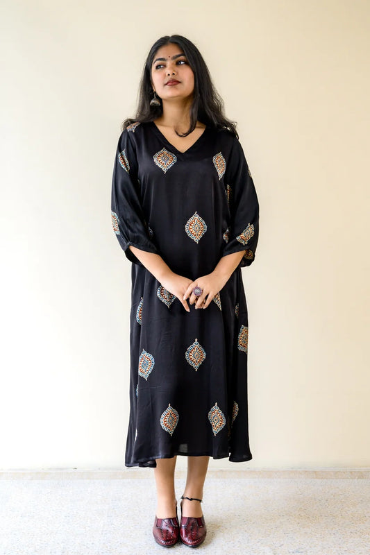 Zinaya Modal Ajrakh Dress