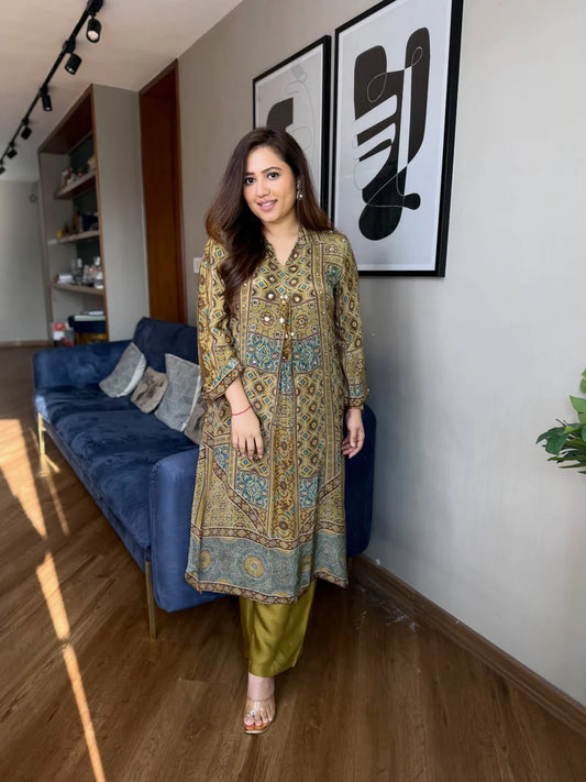 Avanika Ajarakh Printed Kurta Set