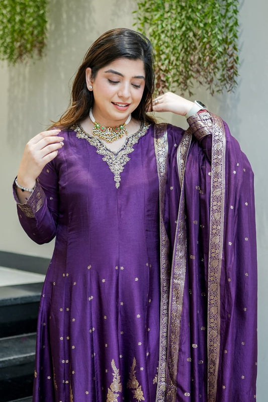 Premium Banarasi Anarkali Set