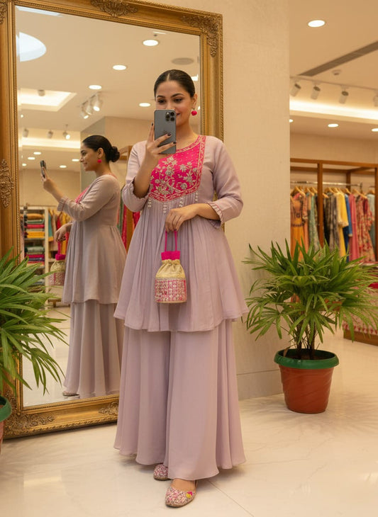 New Sharara cord kurta set