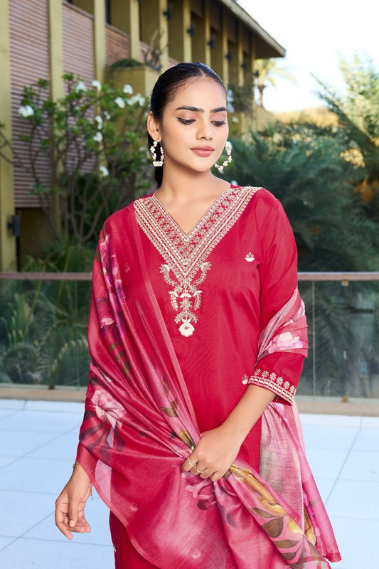 New Designers Kurti Pent Dupatta Set