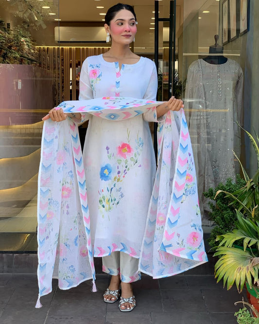 Step into elegance with this beautifully crafted Pure Linen Suit Set