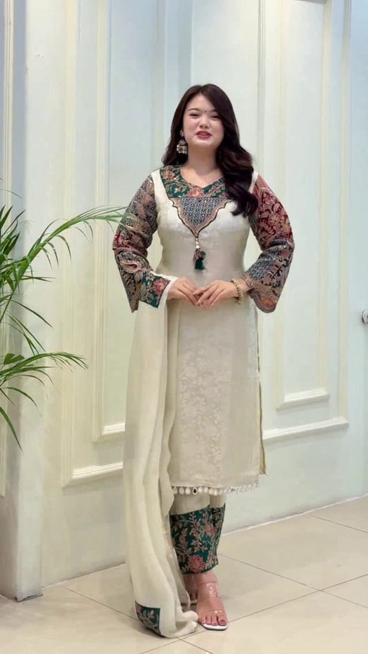 NEW ARIVELLS BANARASI WIVING SPECIAL KURTA SET