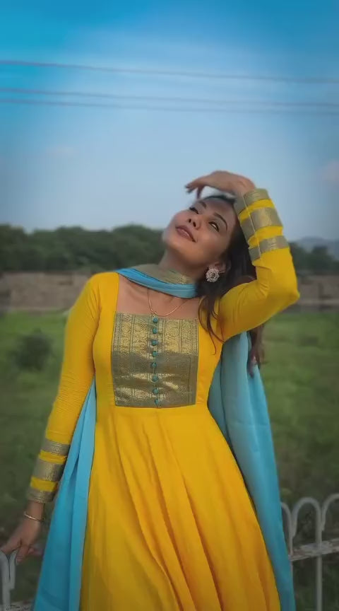 Anarkali Gown&Dupatta Set