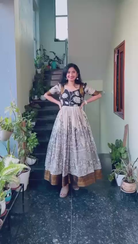 Padma Kalam Kari print gown